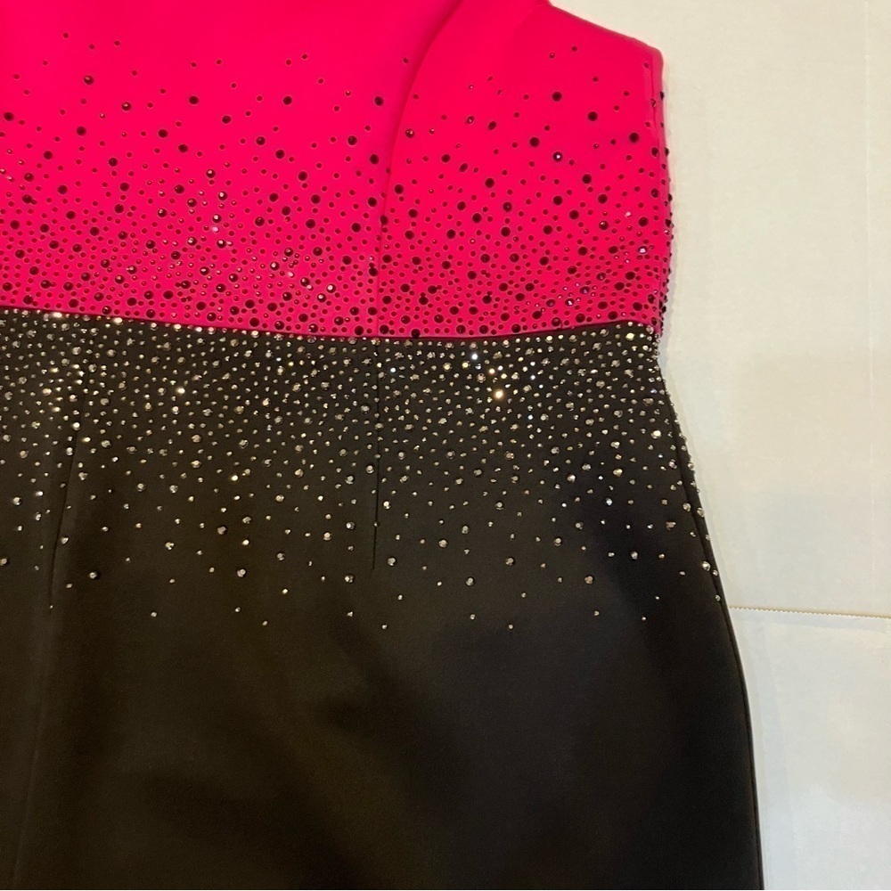Calvin Klein black and fuschia dress size 20W - Picture 4 of 7